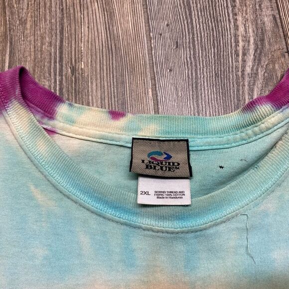 Grateful Dead T-Shirt Tie Dye 2XL Skeleton Poker Cards Queen Spades 1999 - Picture 6 of 11